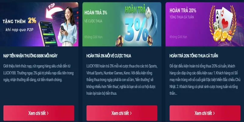 Đa dạng chương trình ưu đãi rm88